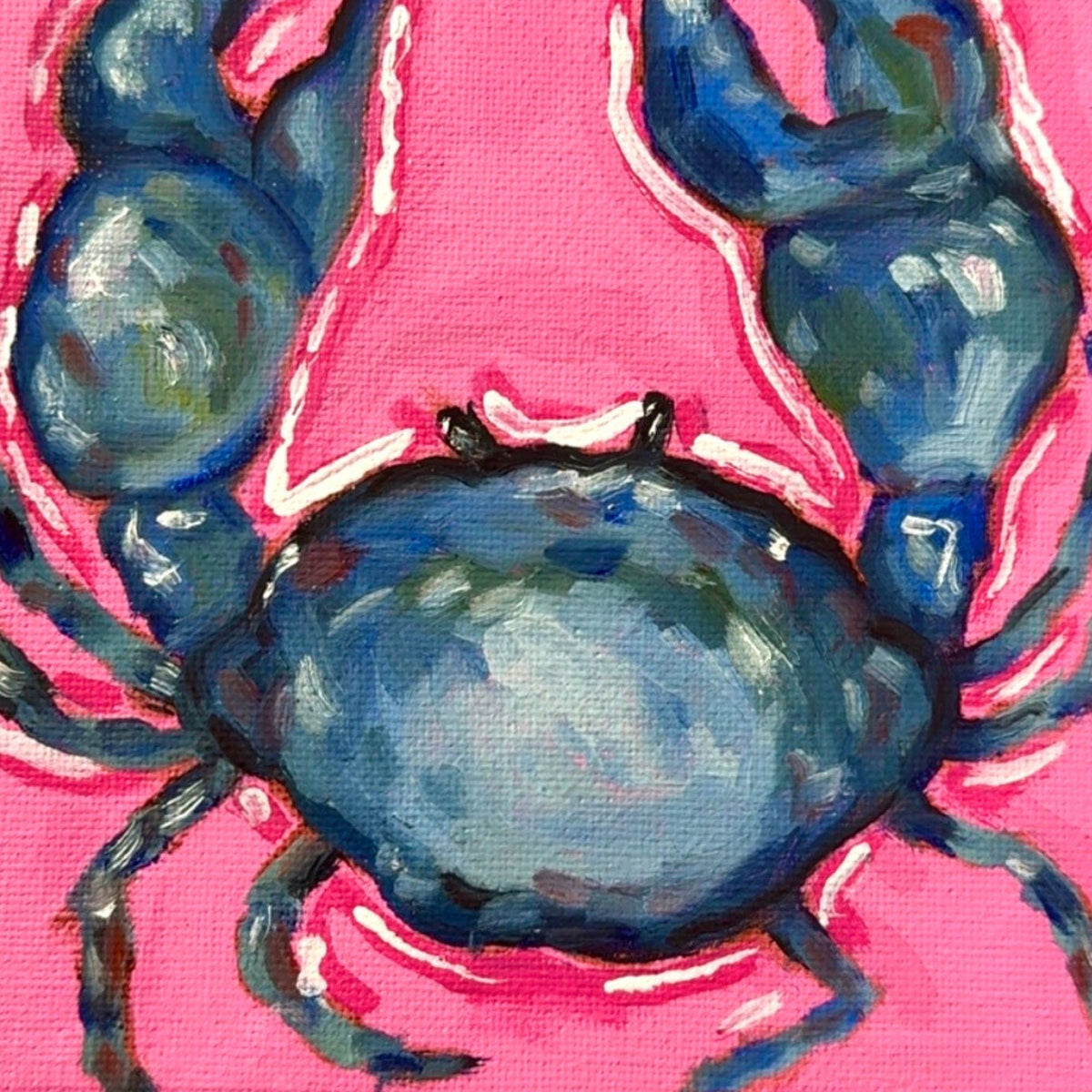 Blue crab painting