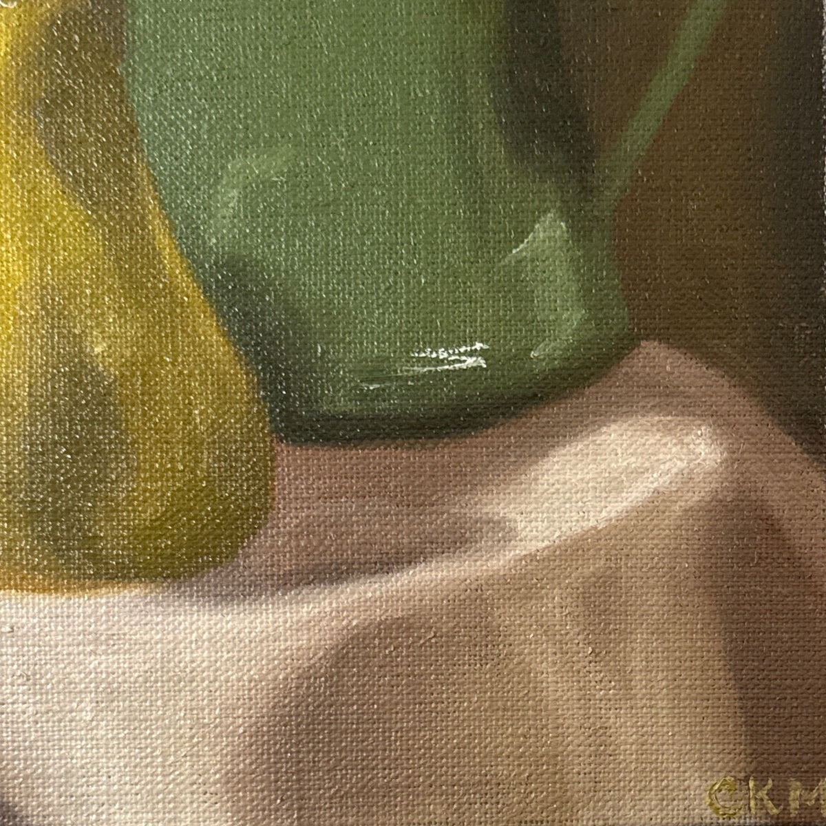 Pears and Green Pitcher